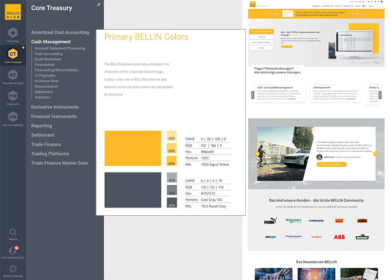 BELLIN - SAAS-design, Web-design, Styleguide, design System