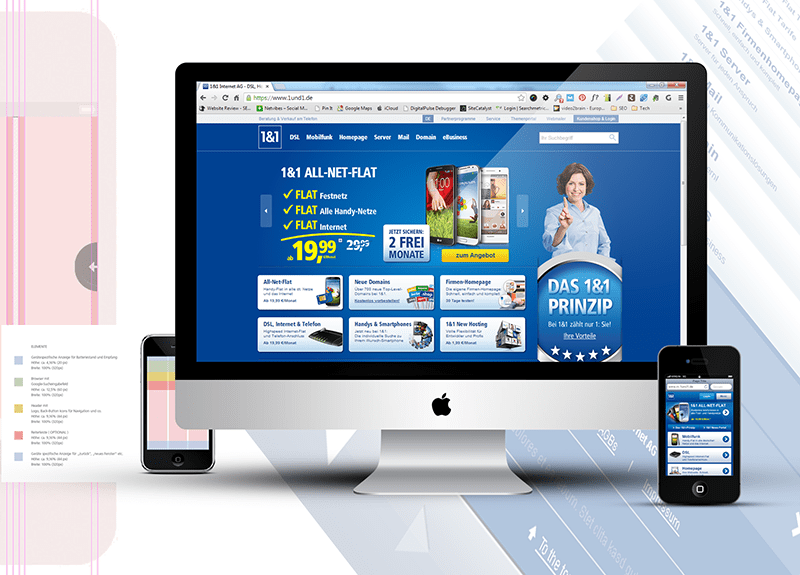 1&1 - Web-design, App-design, Styleguide
